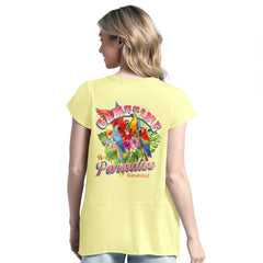 Yellow San Diego Padres Margaritaville Women's Gametime is Paradise T-Shirt