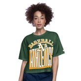 Green Athletics Starter Women's Play the Ball Boxy Cropped T-Shirt