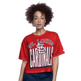 Red St. Louis Cardinals Starter Women's Play the Ball Boxy Cropped T-Shirt