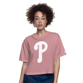 Pink Philadelphia Phillies Starter Women's Play the Ball Boxy Cropped T-Shirt