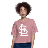 Pink St. Louis Cardinals Starter Women's Play the Ball Boxy Cropped T-Shirt