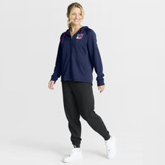 NHL New York Rangers Fanatics Women's Authentic Pro Rink Raglan Full-Zip Hoodie