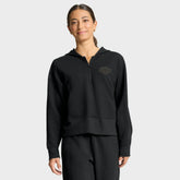 NHL Los Angeles Kings Fanatics Women's Authentic Pro Road Tri-Blend Quarter-Zip Hoodie