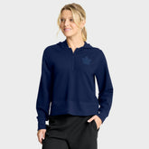 NHL Toronto Maple Leafs Fanatics Women's Authentic Pro Road Tri-Blend Quarter-Zip Hoodie