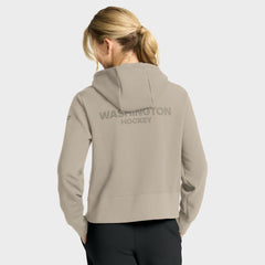 NHL Washington Capitals Fanatics Women's Authentic Pro Road Tri-Blend Quarter-Zip Hoodie