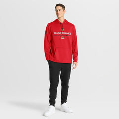 NHL Chicago Blackhawks Fanatics Authentic Pro Centennial Rink Hoodie - Red