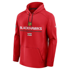 NHL Chicago Blackhawks Fanatics Authentic Pro Centennial Rink Hoodie - Red