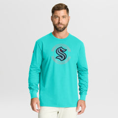 NHL Seattle Kraken Fanatics Authentic Pro Property Of Practice Long Sleeve T-Shirt