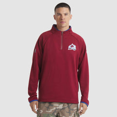 NHL Colorado Avalanche Fanatics Authentic Pro Rink Raglan Quarter-Zip Pullover