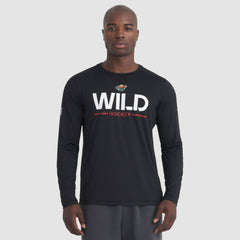 NHL Minnesota Wild Fanatics Authentic Pro Rink Tech Long Sleeve T-Shirt