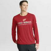 NHL Detroit Red Wings Fanatics Authentic Pro Centennial Rink Tech Long Sleeve T-Shirt