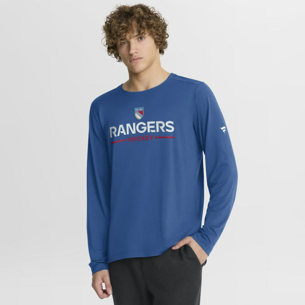 NHL New York Rangers Fanatics Authentic Pro Rink Centennial Tech Long Sleeve T-Shirt