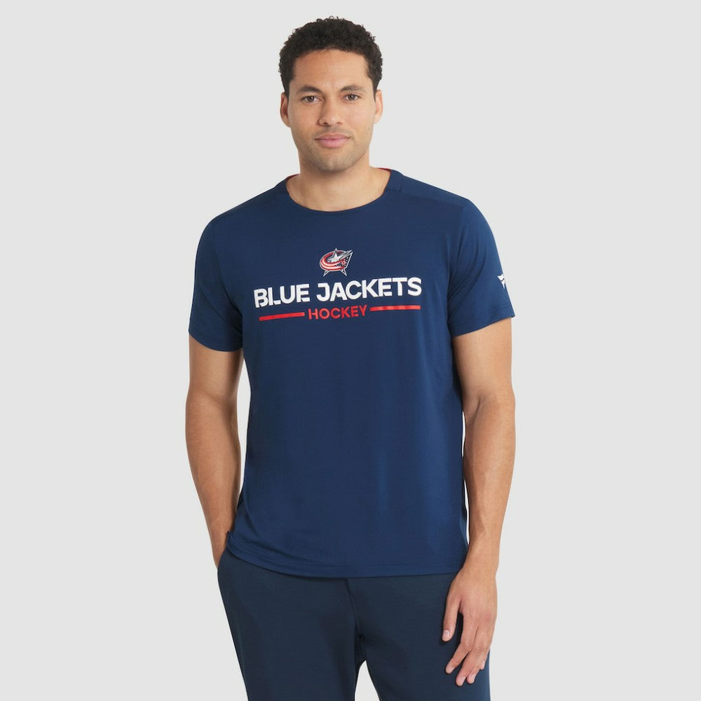 NHL Columbus Blue Jackets Fanatics Authentic Pro Rink Tech T-Shirt