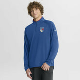 NHL New York Rangers Fanatics Authentic Pro Rink Training Centennial Raglan Quarter-Zip Pullover