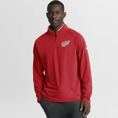 NHL Detroit Red Wings Fanatics Authentic Pro Rink Training Centennial Raglan Quarter-Zip Pullover