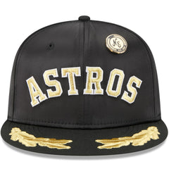 Black Houston Astros New Era 2025 59FIFTY Day Gold Leaf 59FIFTY Fitted Hat