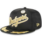 Black Los Angeles Dodgers New Era 2025 59FIFTY Day Gold Leaf 59FIFTY Fitted Hat