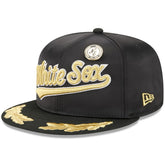 Black Chicago White Sox New Era 2025 59FIFTY Day Gold Leaf 59FIFTY Fitted Hat