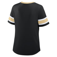 Women's Redzone Draw Play Athena Lace-Up T-Shirt - New Orleans Saints T-shirts
