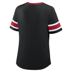 Women's Redzone Draw Play Athena Lace-Up T-Shirt - Atlanta Falcons T-shirts