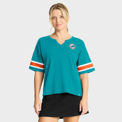 Women's Redzone Curl Route T-Shirt - Miami Dolphins T-shirts