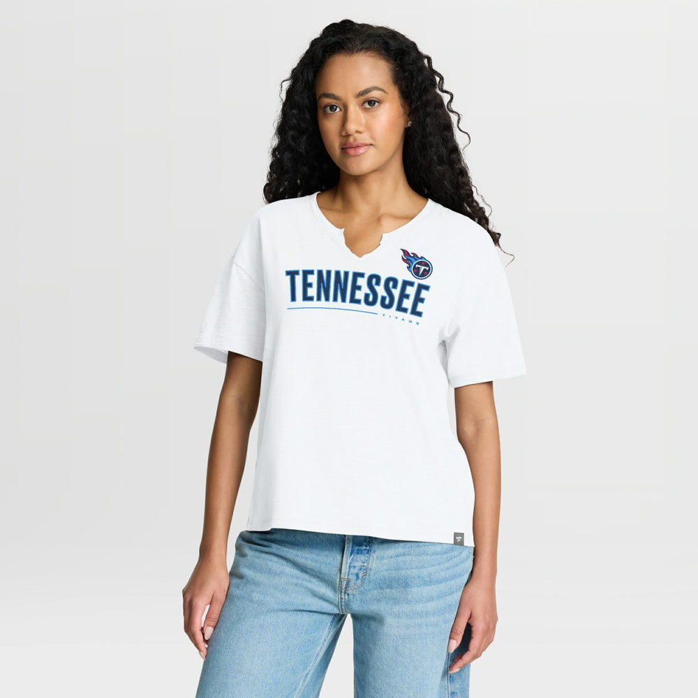 Women's Redzone Slub Boxy T-Shirt - Tennessee Titans T-shirts