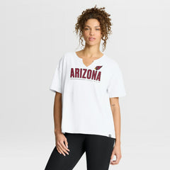 Women's Redzone Slub Boxy T-Shirt - Arizona Cardinals T-shirts