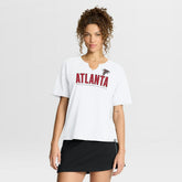 Women's Redzone Slub Boxy T-Shirt - Atlanta Falcons T-shirts