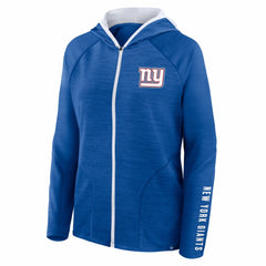 Women's Redzone End Around Pass Raglan Full-Zip Hoodie - New York Giants Hoodies
