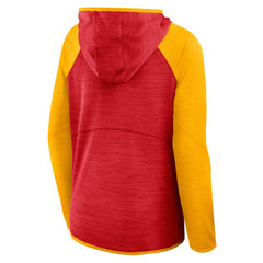 Women's Redzone End Around Pass Raglan Full-Zip Hoodie - Kansas City Chiefs Hoodies
