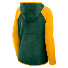 Women's Redzone End Around Pass Raglan Full-Zip Hoodie - Green Bay Packers Hoodies