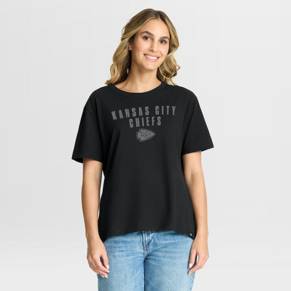 Women's Blackout Kneel Down Legacy T-Shirt - Kansas City Chiefs T-shirts