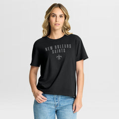 Women's Blackout Kneel Down Legacy T-Shirt - New Orleans Saints T-shirts