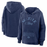 Women's Oversized Raglan Gridiron Hoodie - Seattle Seahawks Hoodies
