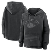 Women's Oversized Raglan Gridiron Hoodie - Kansas City Chiefs Hoodies