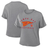 Women's Pennant Wave Tribute Tri-Blend Boxy T-Shirt - Tampa Bay Buccaneers T-shirts