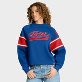 Oversized Hometown Toss Sweep Mock Neck Pullover - Buffalo Bills Pullover
