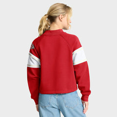 Oversized Hometown Toss Sweep Mock Neck Pullover - Kansas City Chiefs Pullover