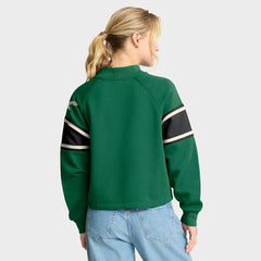 Oversized Hometown Toss Sweep Mock Neck Pullover - Philadelphia Eagles Pullover
