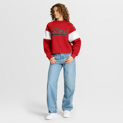 Oversized Hometown Toss Sweep Mock Neck Pullover - San Francisco 49ers Pullover