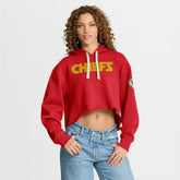 Women's Oversized Hometown Heritage Cropped Hoodie - Kansas City Chiefs Hoodies