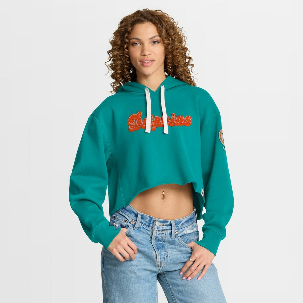 Women's Oversized Hometown Heritage Cropped Hoodie - Miami Dolphins Hoodies