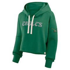 Women's Oversized Hometown Heritage Cropped Hoodie - Philadelphia Eagles Hoodies