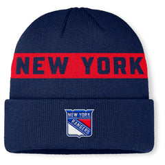 NHL New York Rangers Fanatics Authentic Pro Rink Cuffed Knit Hat