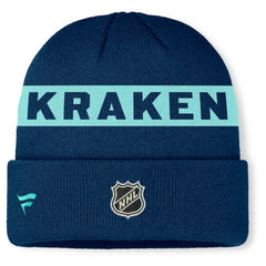 NHL Seattle Kraken Fanatics Authentic Pro Rink Cuffed Knit Hat