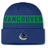 NHL Vancouver Canucks Fanatics Authentic Pro Rink Cuffed Knit Hat