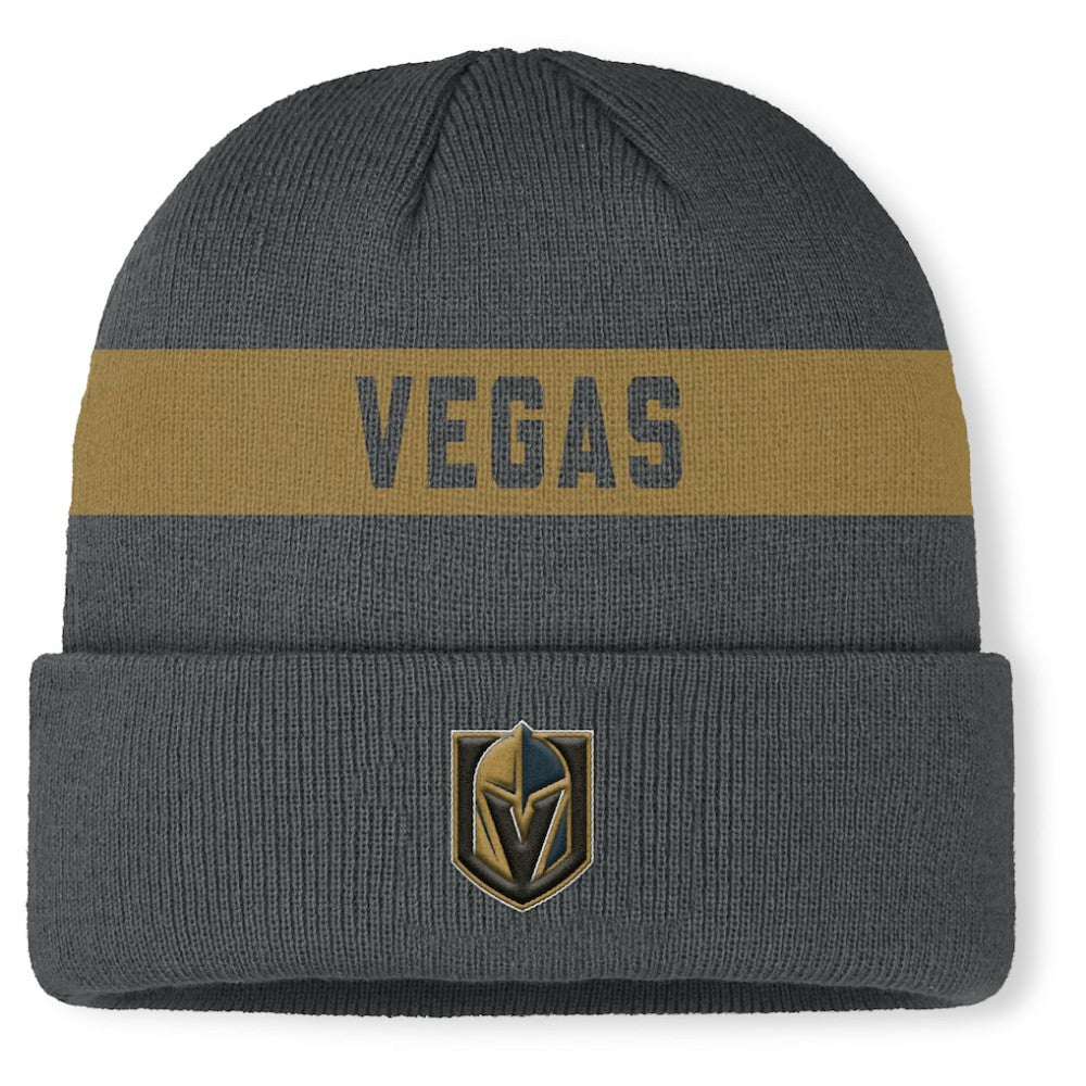 NHL Vegas Golden Knights Fanatics Authentic Pro Rink Cuffed Knit Hat