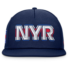 NHL New York Rangers Fanatics Authentic Pro Rink Team Code Snapback Hat