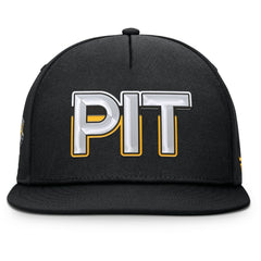 NHL Pittsburgh Penguins Fanatics Authentic Pro Rink Team Code Snapback Hat