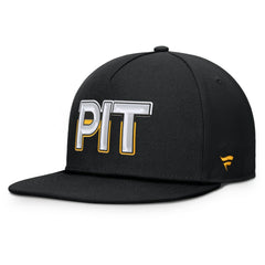 NHL Pittsburgh Penguins Fanatics Authentic Pro Rink Team Code Snapback Hat